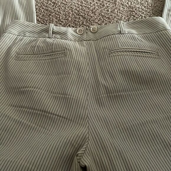 Club Monaco Women’s Beige & Black Striped Wide Leg Pants - Picture 7 of 7